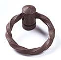 1-1/4" Ring Pull, Natural Rust