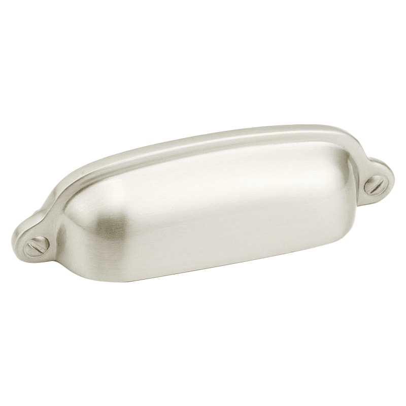 3" Country Cup Pull, Satin Nickel