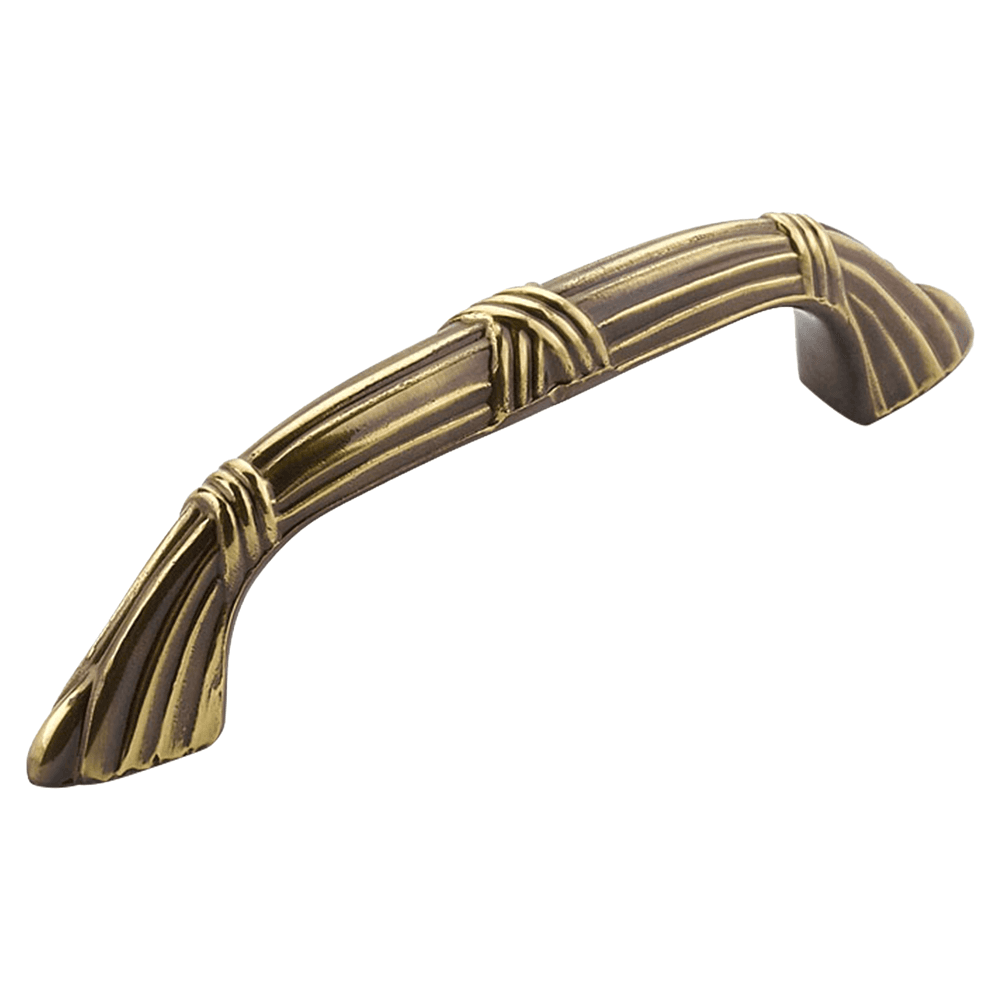 3-1/2" Versailles Cabinet Pull, Antique Light Polish