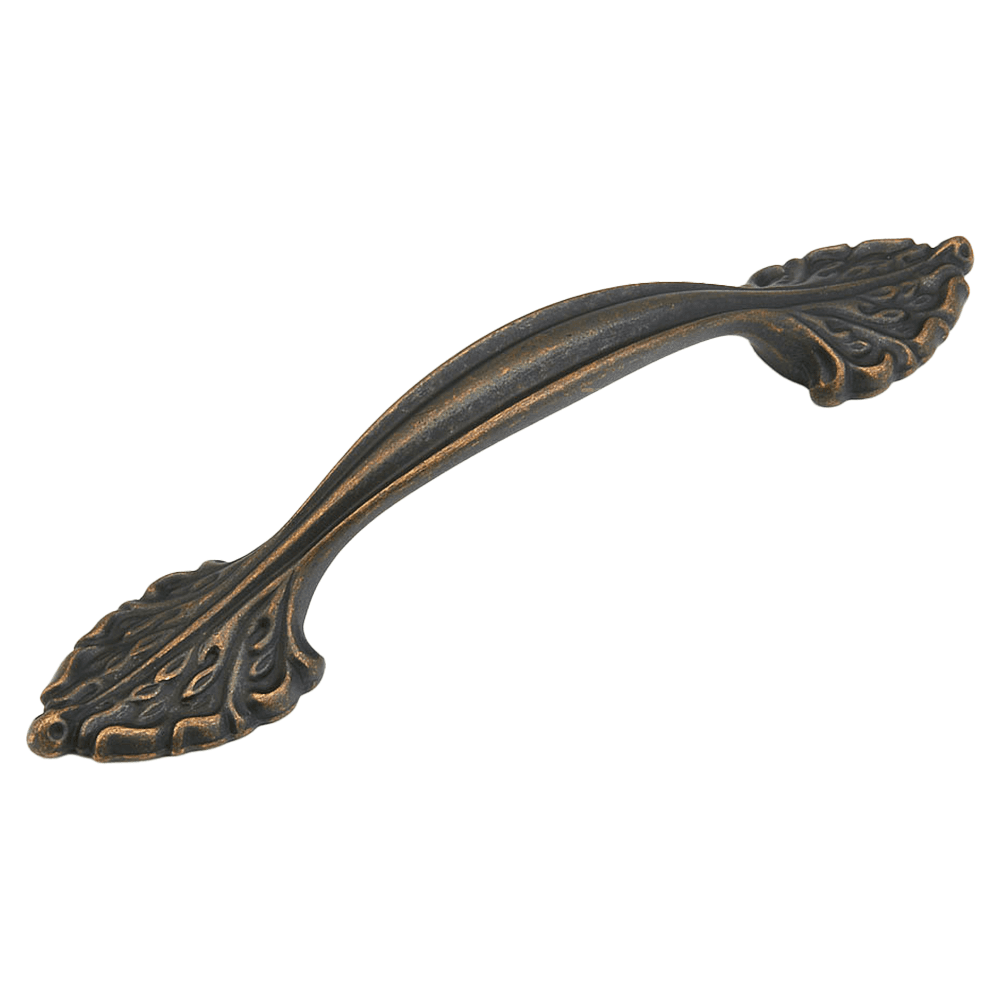 3-3/4" Corinthian Cabinet Pull, Ancient Bronze