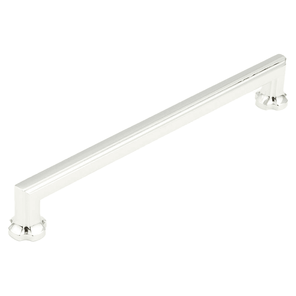 8" Empire Cabinet Pull, Polished Nickel