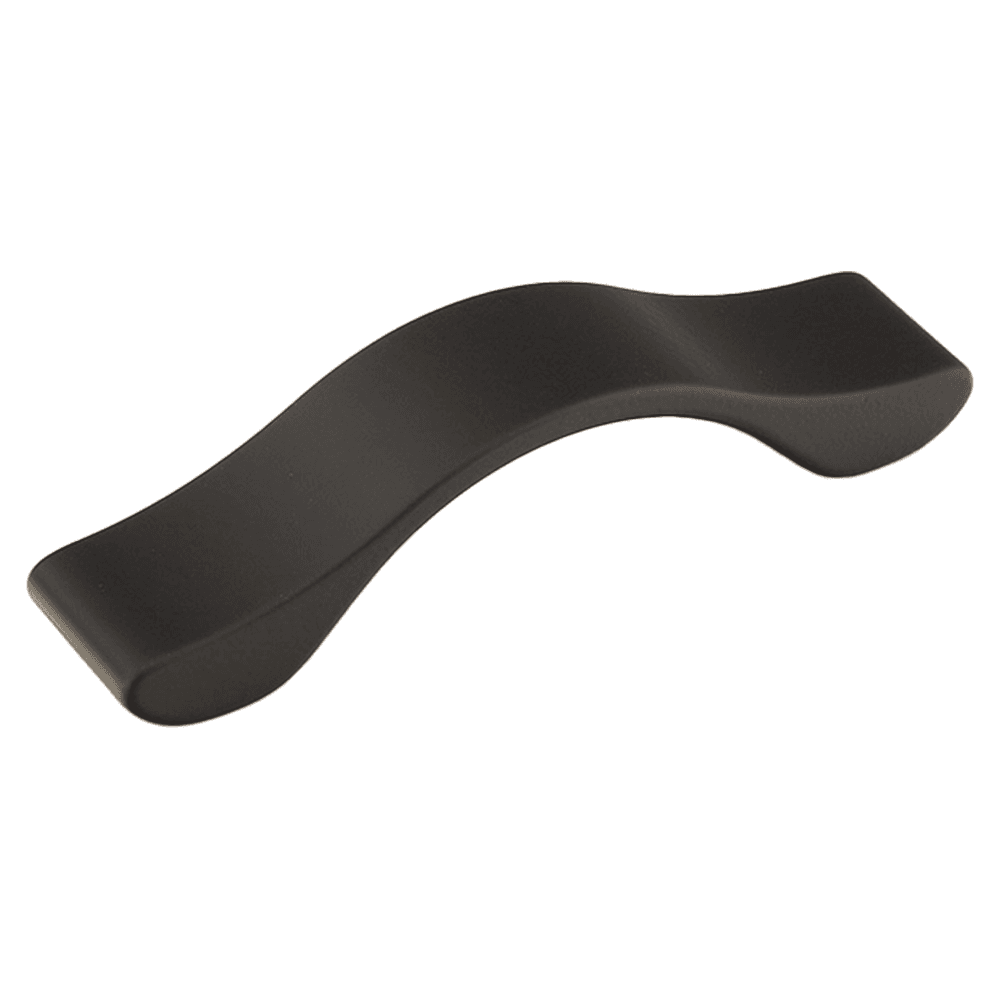 64mm Wave Cabinet Pull, Matte Black
