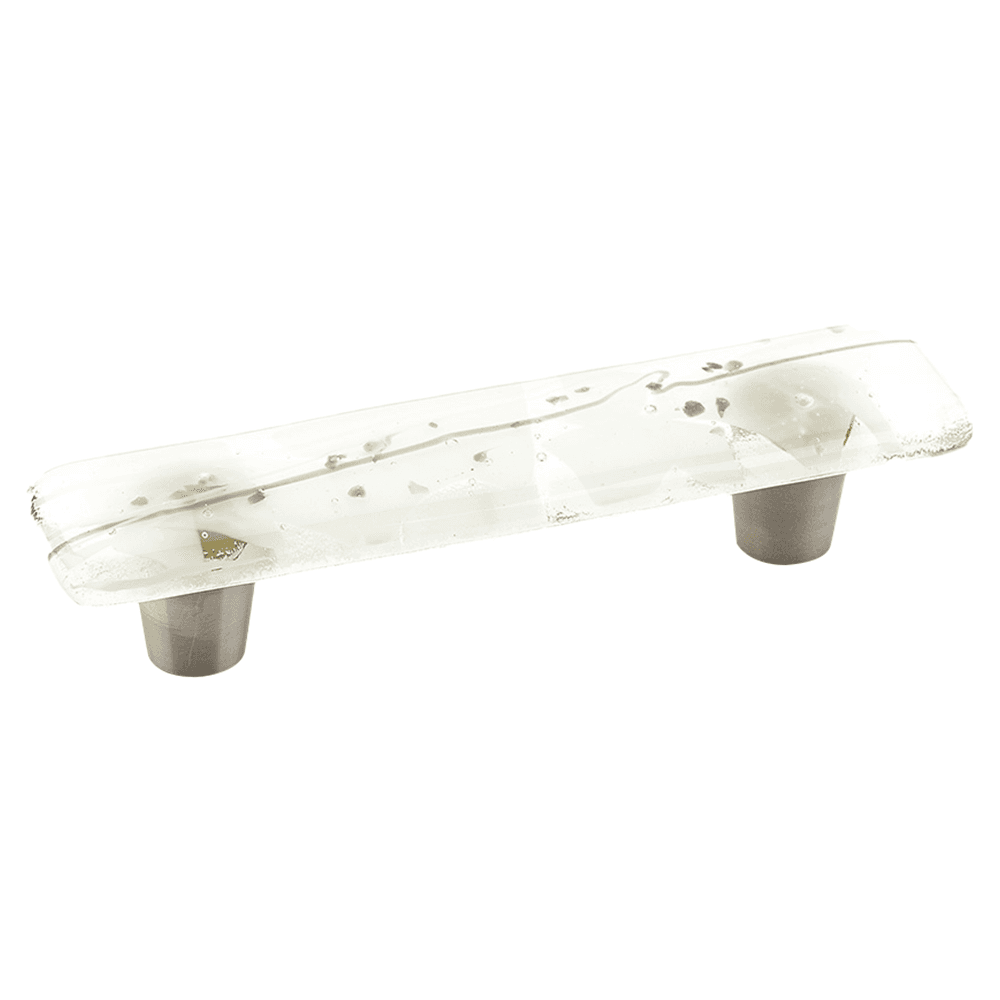 3" Ice Cabinet Pull, White/Grey Confetti