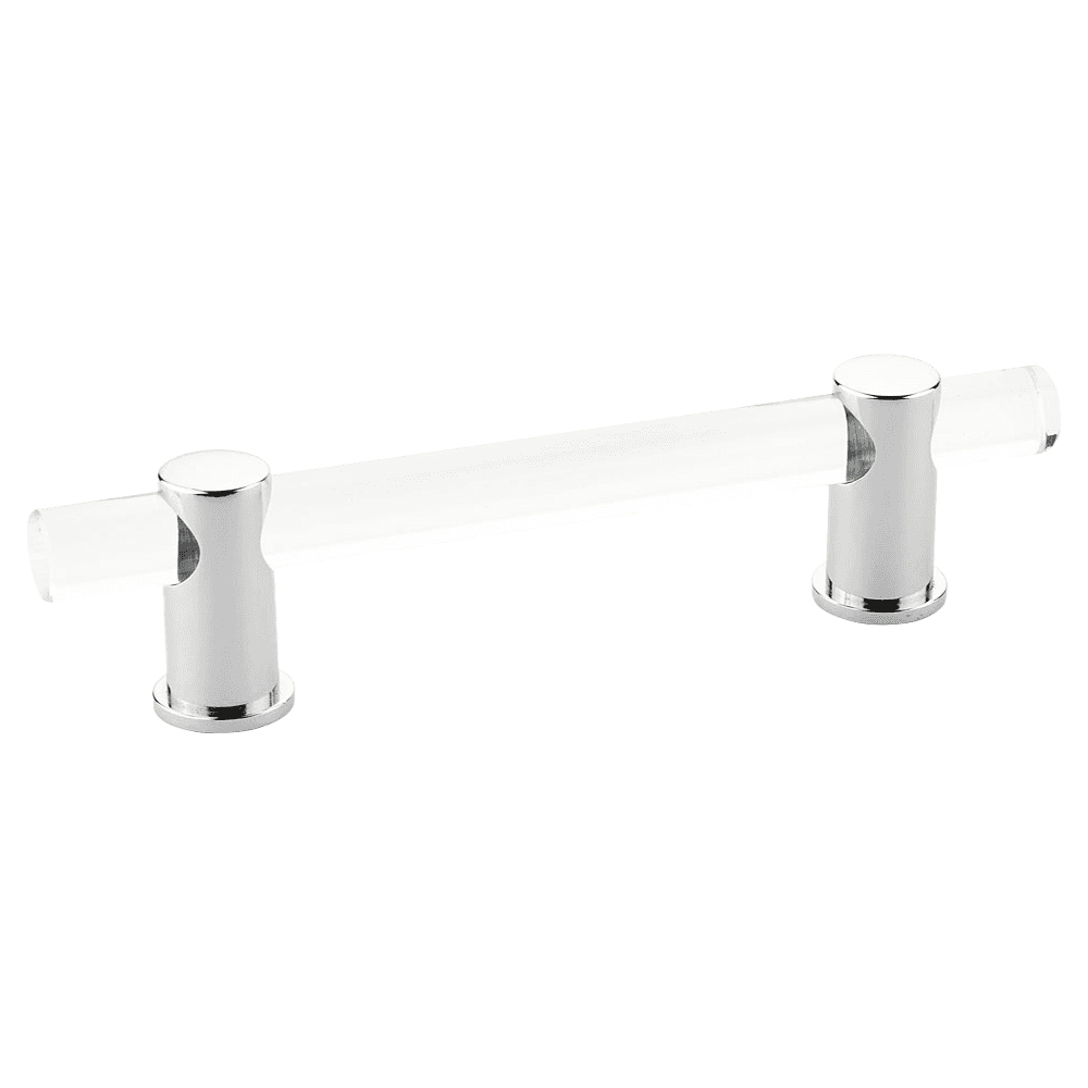 4" Lumiere Cabinet Pull, Polished Chrome