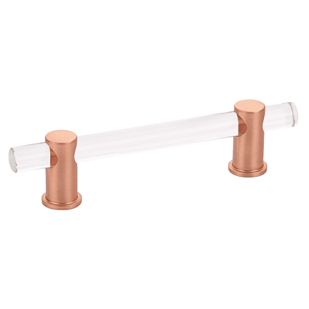 4" Lumiere Cabinet Pull, Brushed Rose Gold