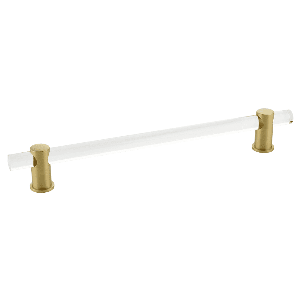8" Lumiere Cabinet Pull, Satin Brass