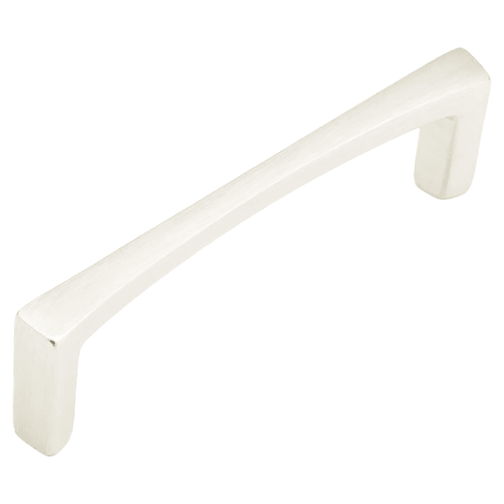 4" x 1-1/8" Italian Contemporary Cabinet Pull, Satin Nickel