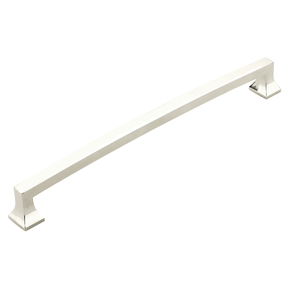 15" Menlo Park Arched Appliance Pull, Polished Nickel