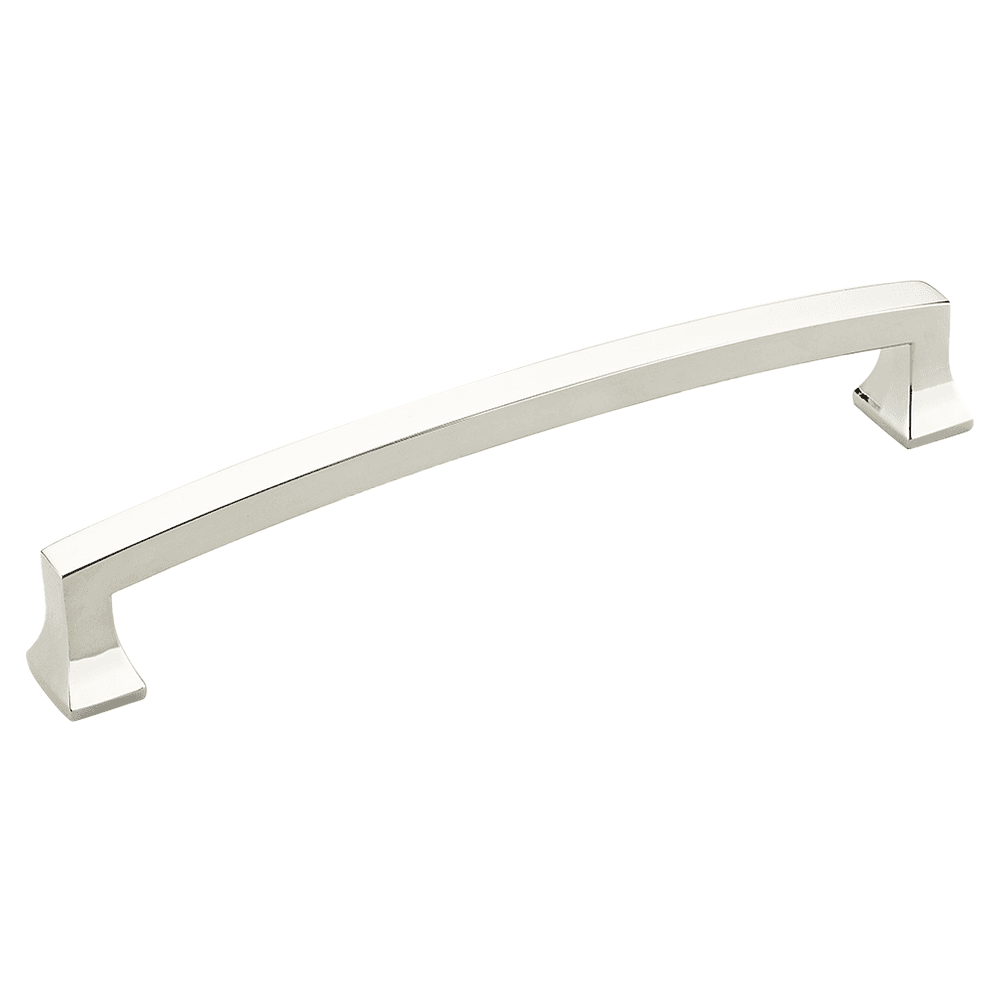 6" Menlo Park Arched Cabinet Pull, Polished Nickel