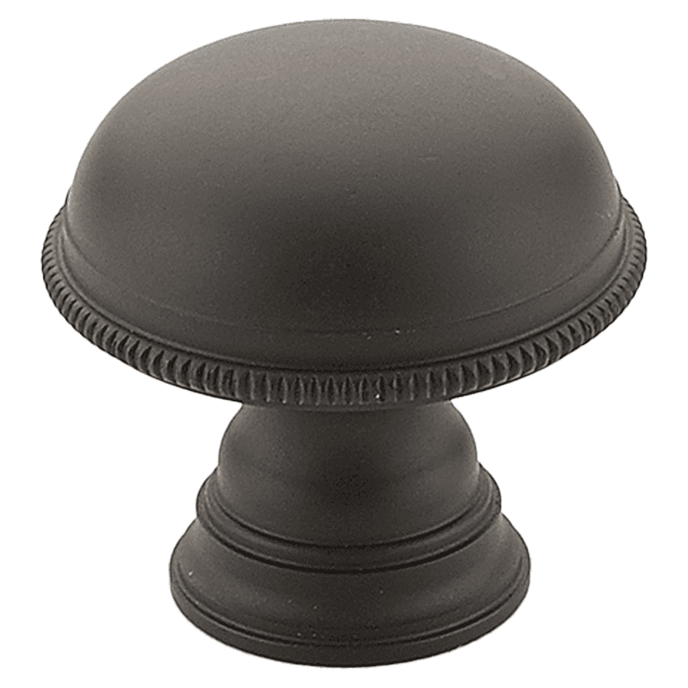 1-1/4" Atherton Plain Surface Knurled Edge Round Cabinet Knob, Oil Rubbed Bronze