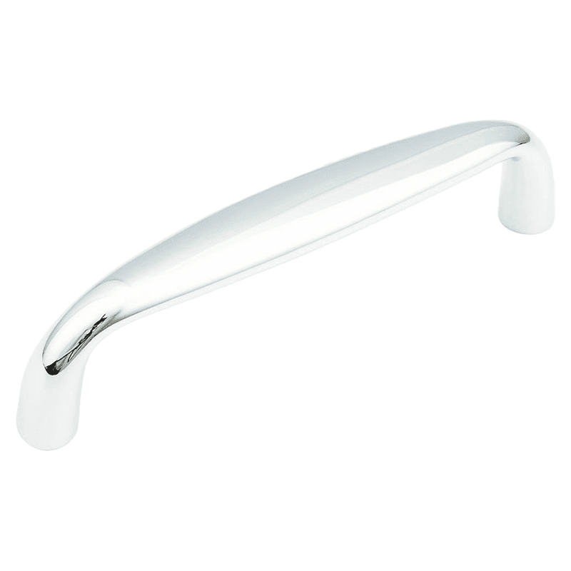 4" Traditional Cabinet Pull, Polished Chrome