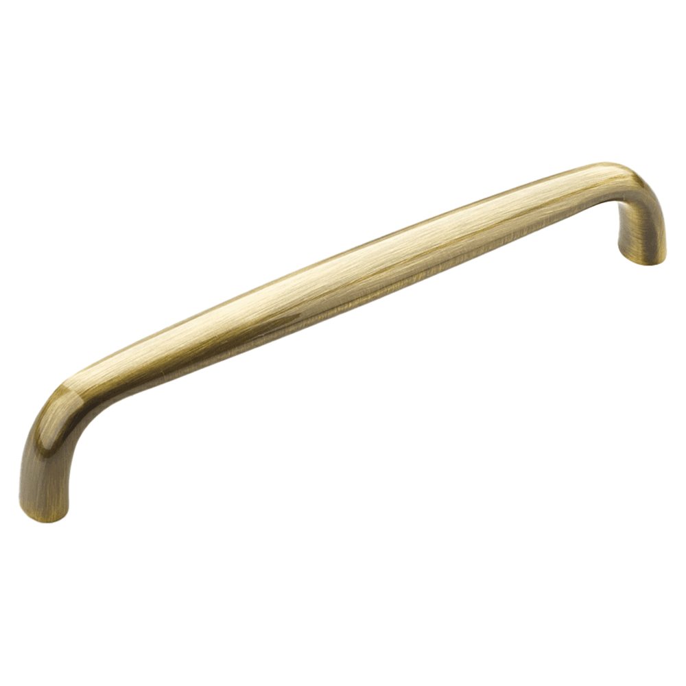 6" Traditional Cabinet Pull, Antique Brass