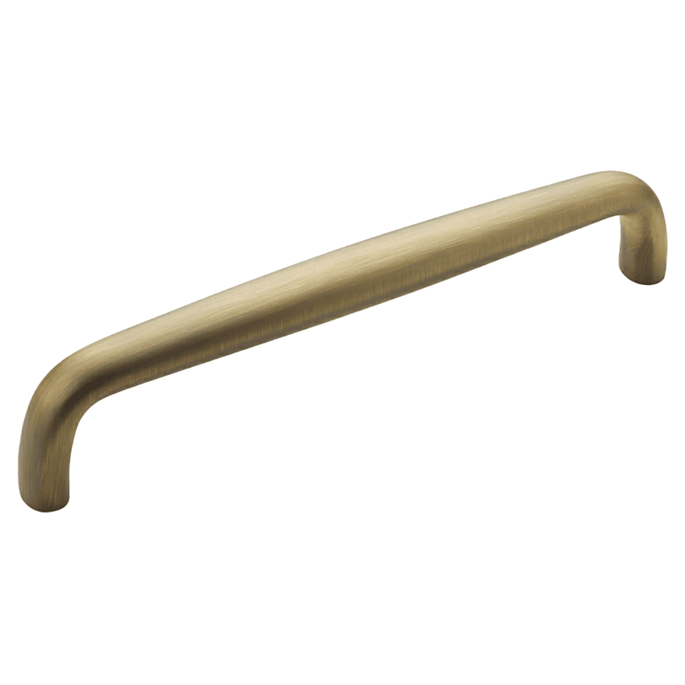 10" Traditional Cabinet Pull, Antique Light Brass