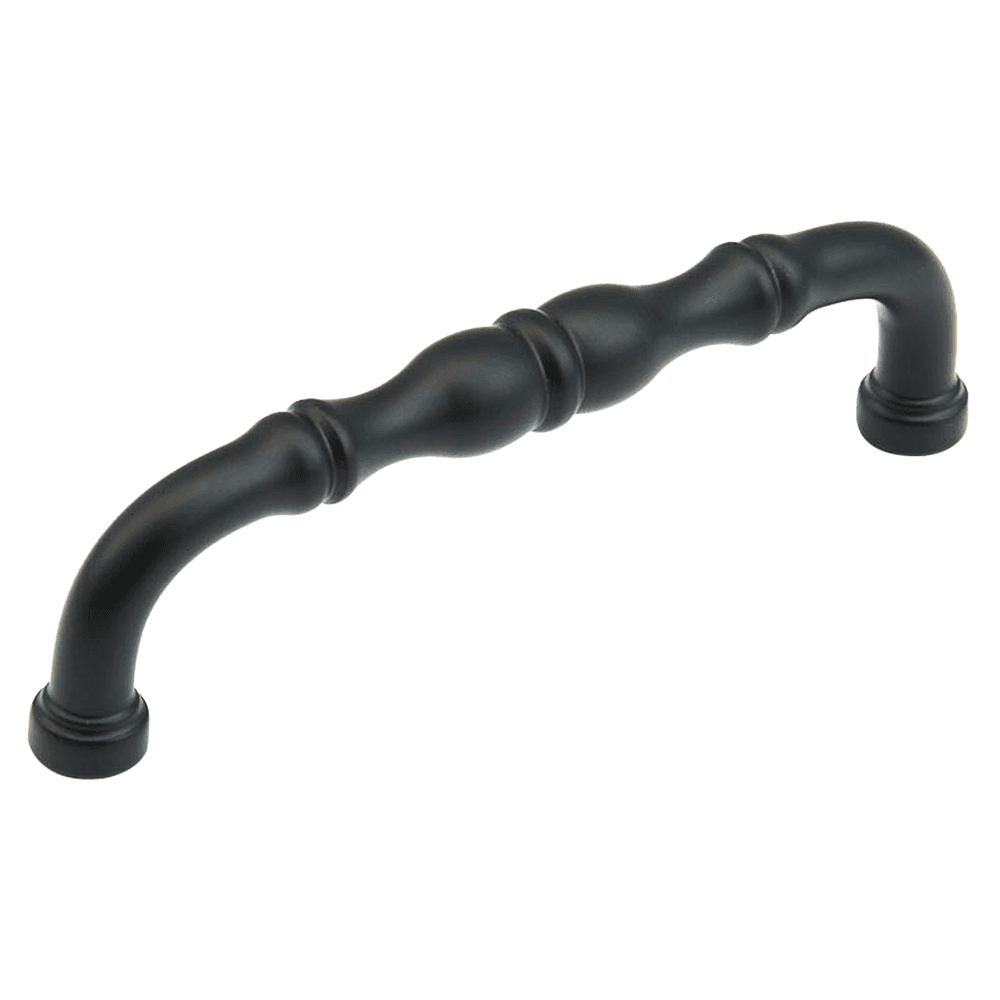 4" Colonial Cabinet Pull, Flat Black