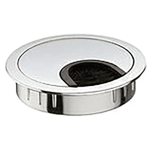 2-5/8" 44398 Series Circular Cable Medium Grommet, Matte Chrome