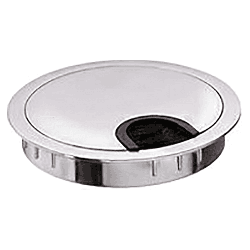 3-1/2" 44398 Series Circular Cable Large Grommet, Polished Chrome
