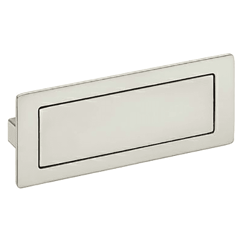 5" 2Z075 Series Cabinet Covered Flush Pull, Satin Nickel