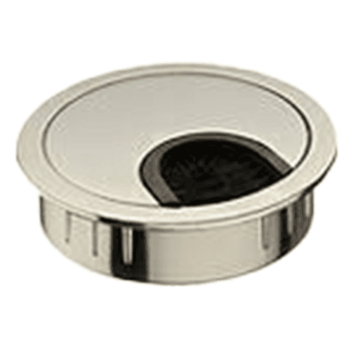 2-7/32" 44398 Series Circular Cable Small Grommet, Satin Nickel