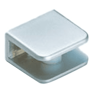 2880 Glass Shelf Support, Matte Chrome