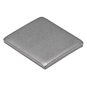 13/16" Safety Plate, Plain Stainless Steel