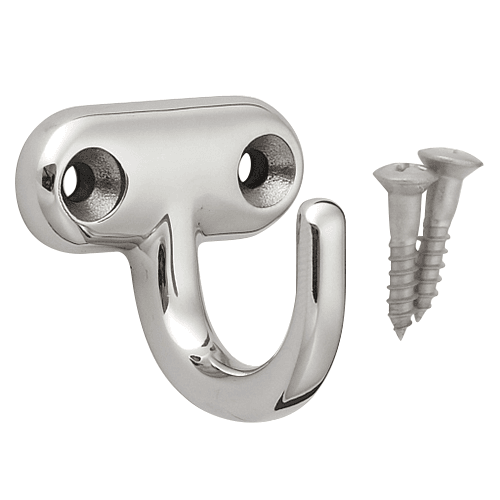 32mm x 33mm T Hook with Screws, Mirror Finish