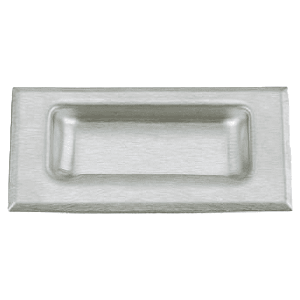 4" Flush Pull with Male Stud M5 Nut, Satin