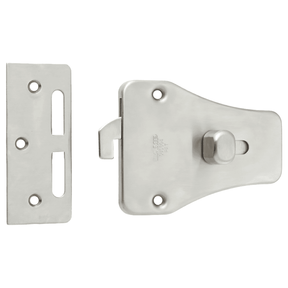 Sliding Door Latch with Indicator, Satin Stainless Steel