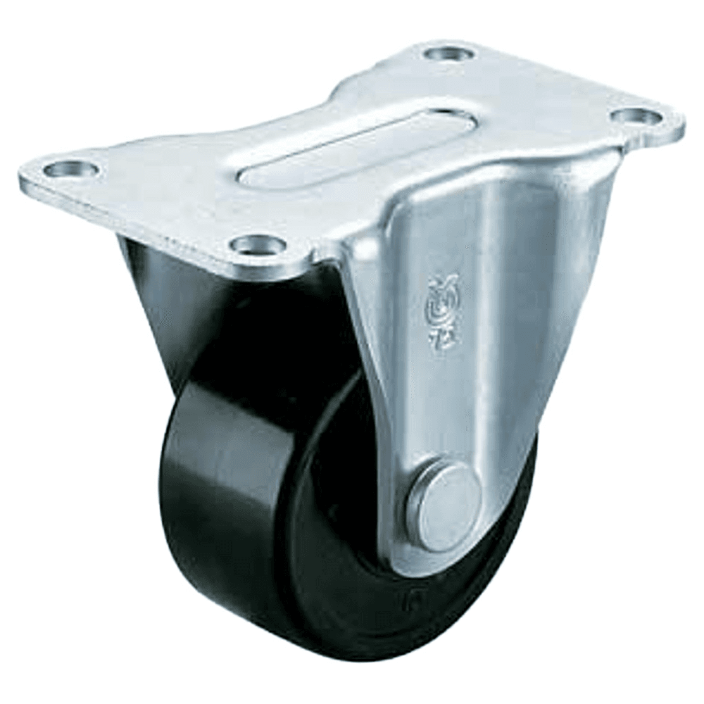 4-13/16" Low Profile Heavy Duty Caster, Clear Zinc Chromate