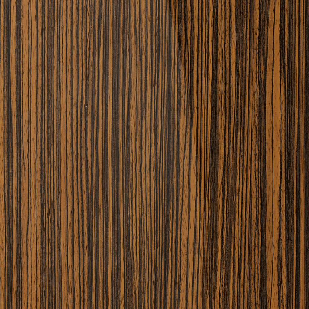 1-Sided Veneer Panel, Zebrano, 19mm Thick 48" x 110-1/4", CA Only