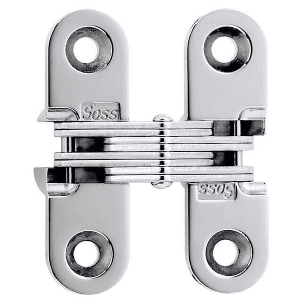 203 Invisible 180° Opening Hinge, Bright Chrome