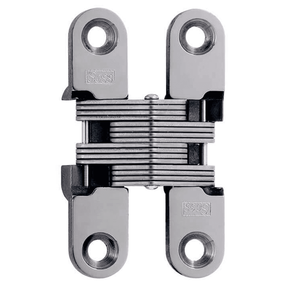 204SS Invisible 180° Opening Hinge, Bright Stainless Steel