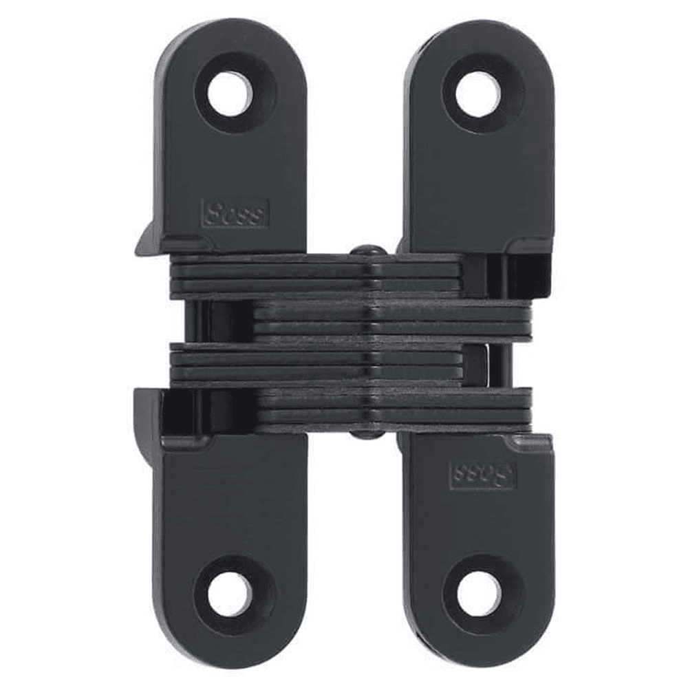 208 Invisible 180° Opening Hinge, Black E-Coat
