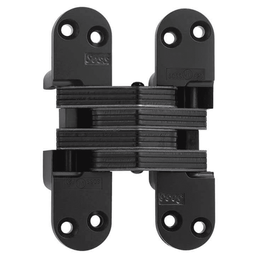 218H Invisible 180° Opening Hinge, Black E-Coat