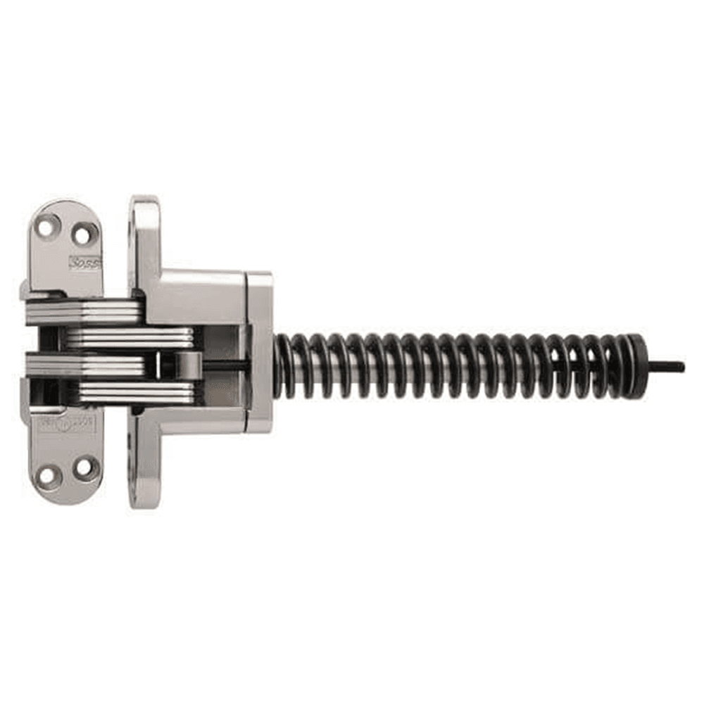 218IC Invisible 180° Opening Closer Hinge, Bright Nickel