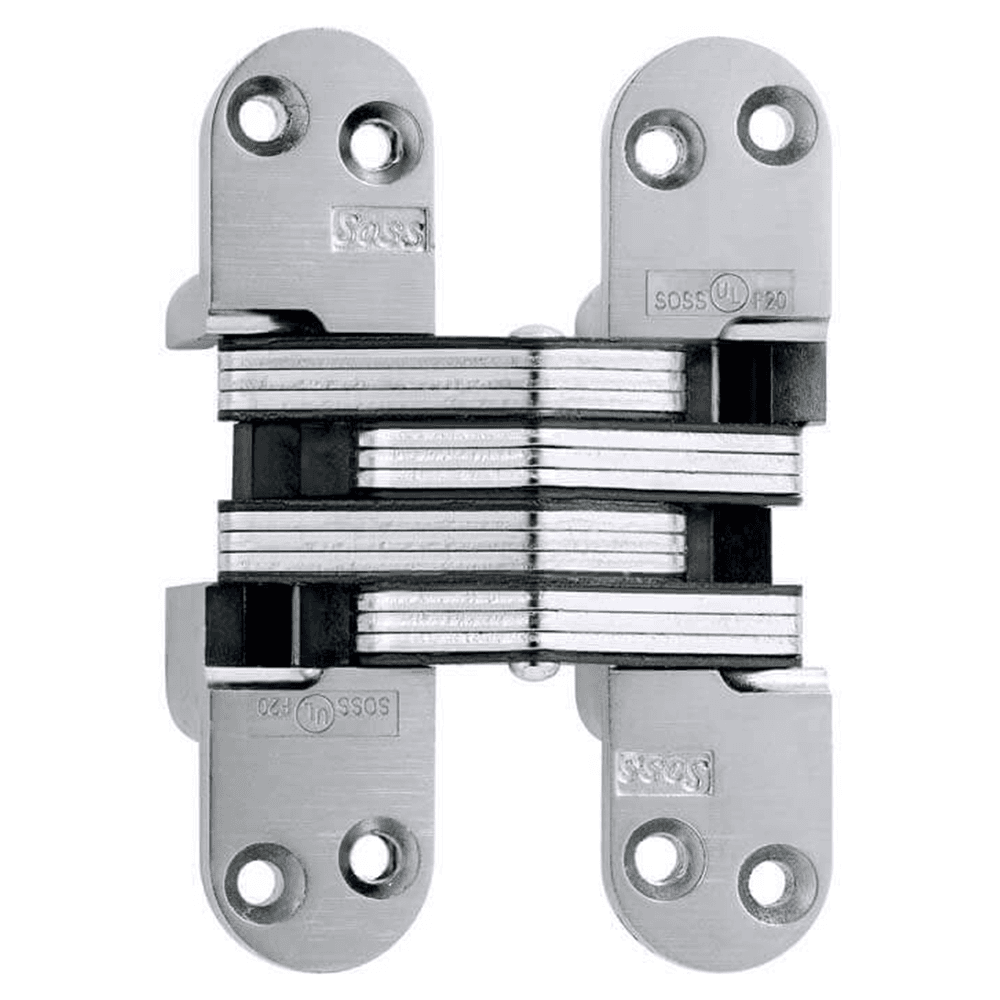 218 Invisible 180° Opening Hinge, Satin Chrome