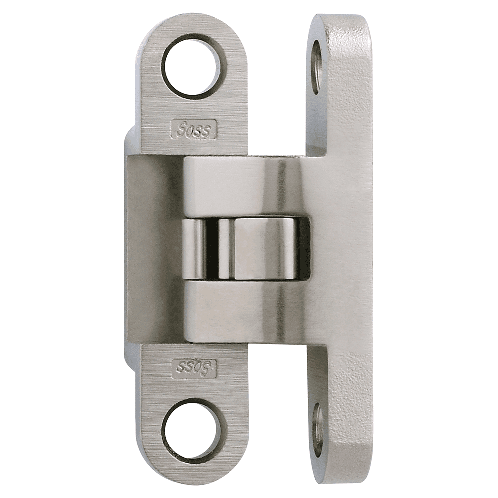 504 Wrap Around Invisible 92° Opening Hinge, Satin Nickel
