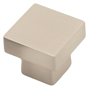 1-11/64" City Style Round Cabinet Knob, Brushed Satin Nickel