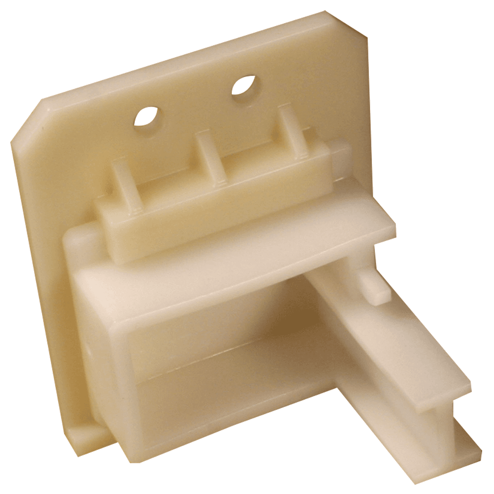 C-304 19mm - 23mm Left Adjustable Roller Undermount Bracket, 10mm, Dowelled (500/Box)