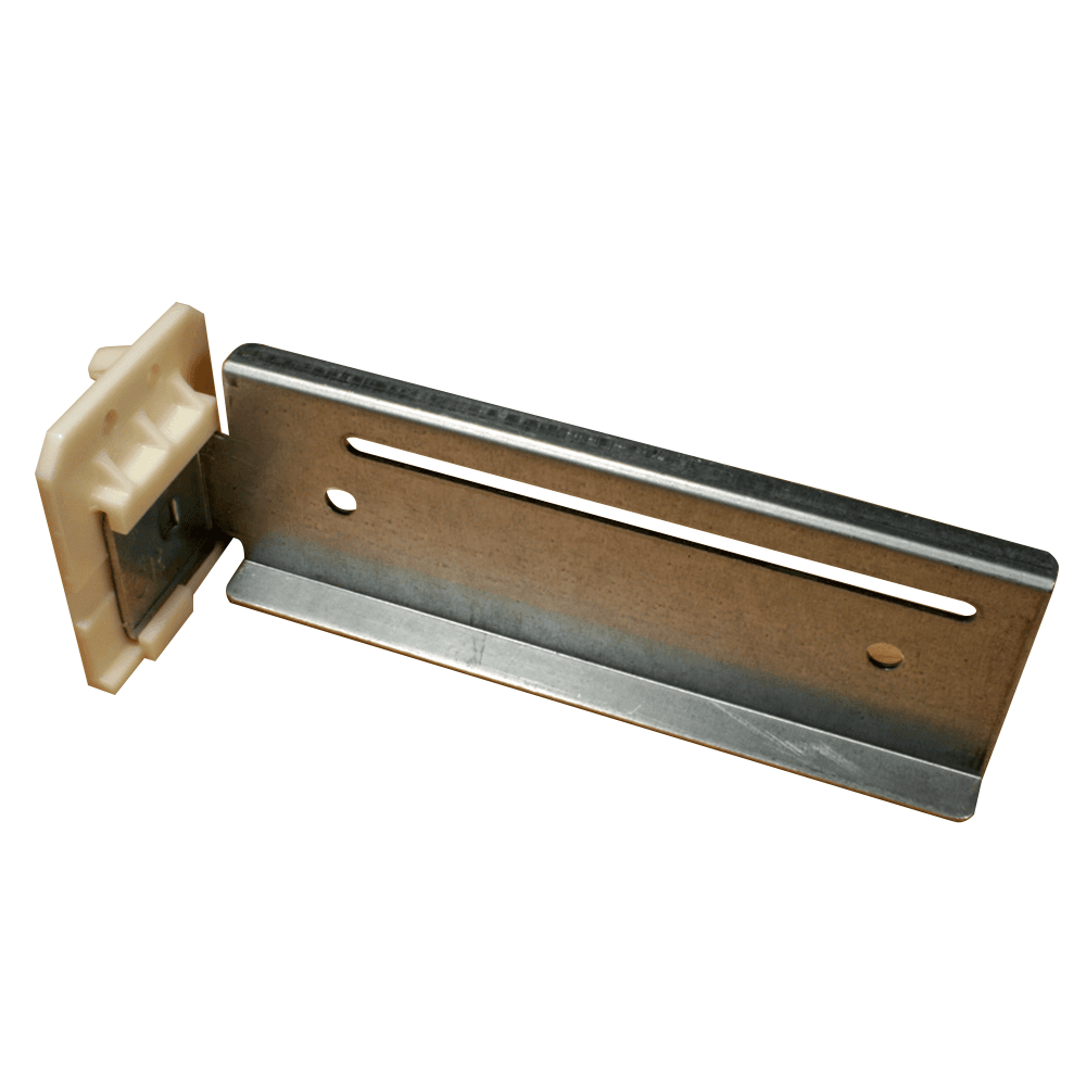 C-683-01 6mm - 76mm Right Adjustable Undermount Extension Bracket, 10mm, Dowelled (25/Box)