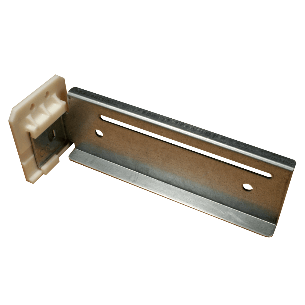 C-685-01 6mm - 76mm Right Adjustable Undermount Extension Bracket, 10mm, Dowelled (25/Box)