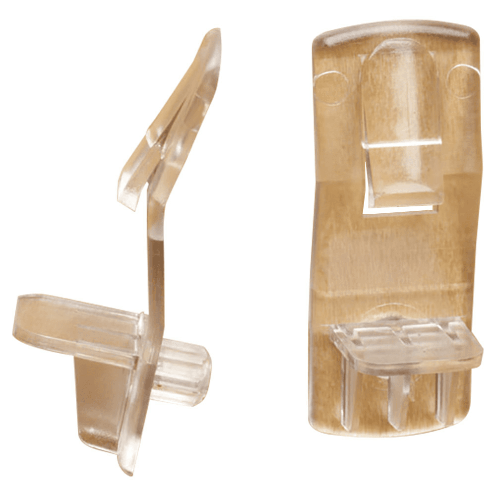 1/4" Locking Shelf Support for 1/2" Shelves, Clear Finish