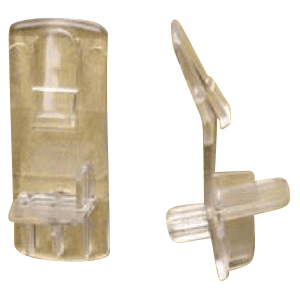 T-601 1/4" Right Hand Locking Shelf Support for 5/8" Shelves, Clear Finish