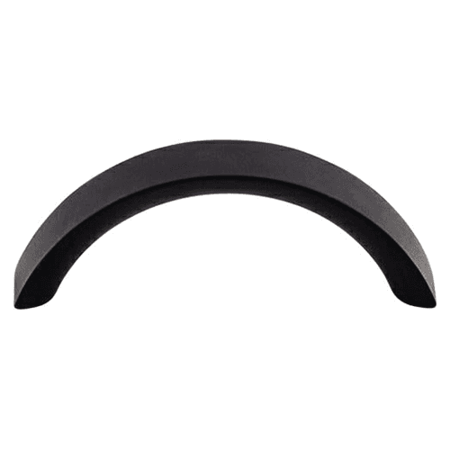 3" Nouveau Crescent Pull, Flat Black
