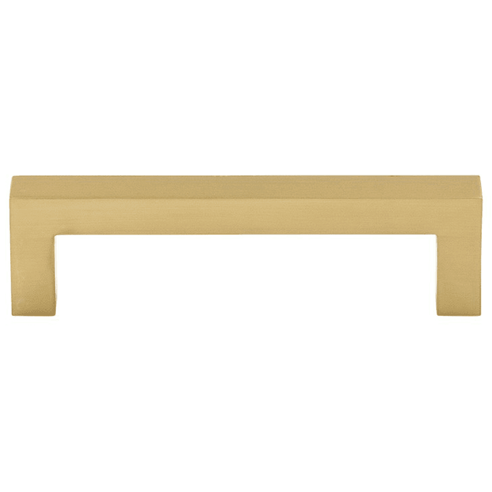 3-3/4" Nouveau Square Bar Pull, Honey Bronze