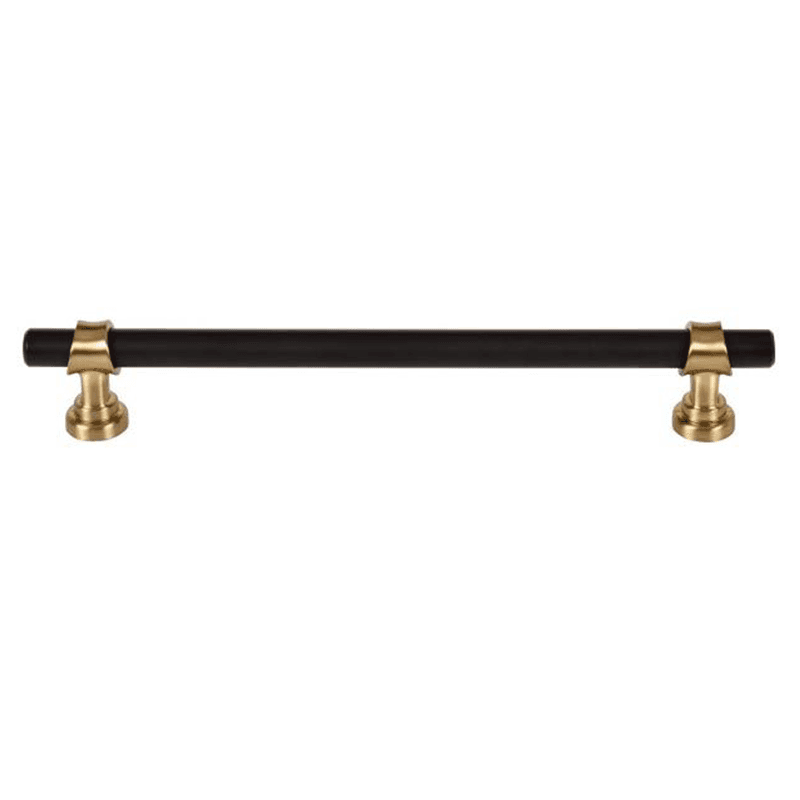 8-13/16" Dakota Bit Pull, Flat Black/Honey Bronze