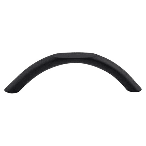 3-3/4" Nouveau Curved Pull, Flat Black