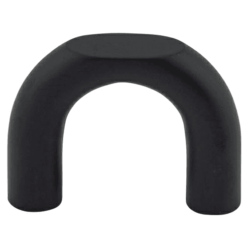 1-1/4" Nouveau Curved Pull, Flat Black