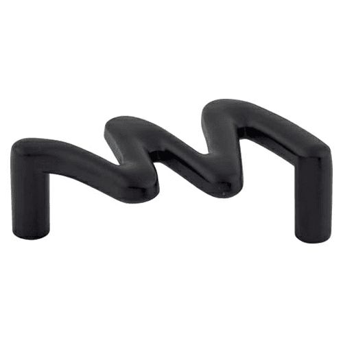 2-1/2" Nouveau Squiggly Pull, Flat Black