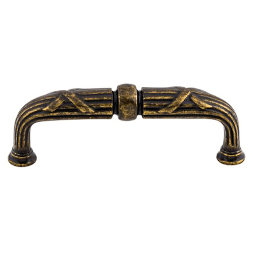 3-3/4" Edwardian Ribbon/Reed D-Pull, German Bronze