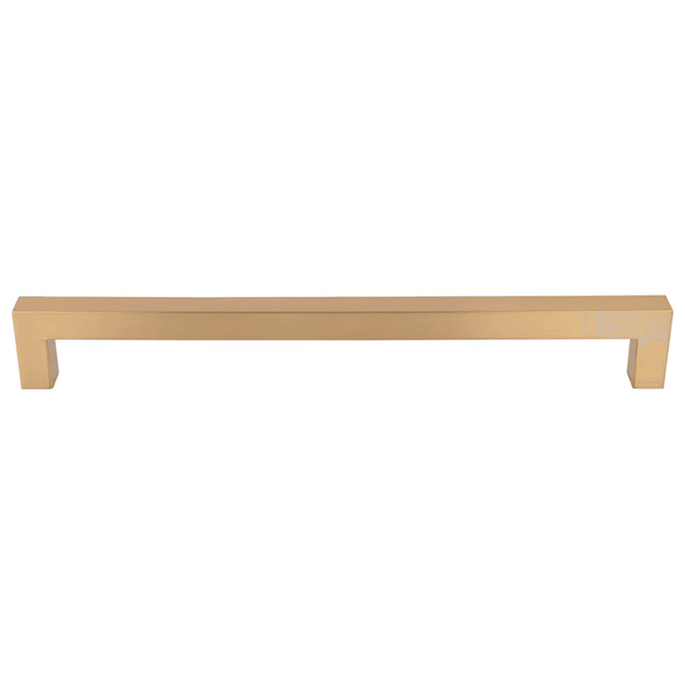 18" Nouveau Square Bar Appliance Pull, Honey Bronze